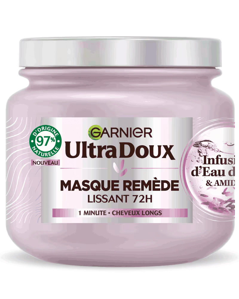 GARNIER Ultra Doux Hair Remède Rice Water 340ml Shampooing Eau de Riz Cheveux Fragiles Cassants Réparation Intense GARNIER Ultra Doux Hair Remède Rice Water 340ml Shampooing Eau de Riz Cheveux Fragiles Cassants Réparation Intense