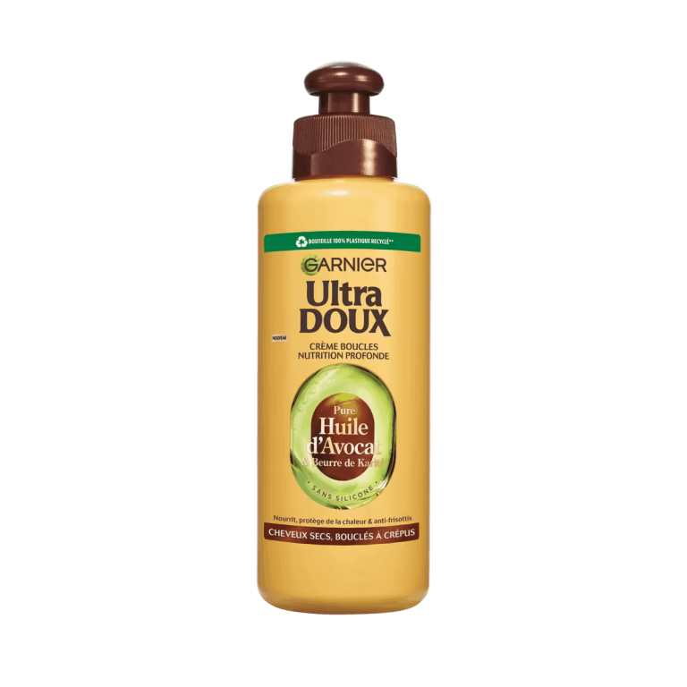 GARNIER Ultra Doux Cream Intense Avocat Karité 200ml Crème Sans Rinçage Cheveux Secs Abîmés Nutrition Profonde
