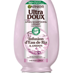 GARNIER Ultra Doux Après-Shampoing Rice Water 200ml Soin Capillaire Eau de Riz Cheveux Fins Dévitalisés Volume Brillance Démêlage Facile
