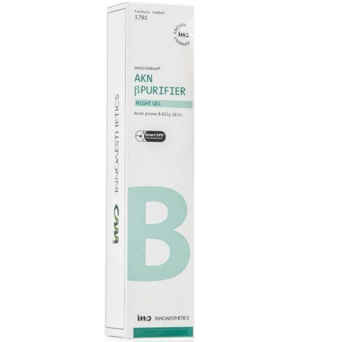 INNOAESTHETICS AKN B Purifier Gel Nuit Peaux Acnéiques Sébo-Régulateur Anti-Imperfections Matifiant Régénération Nocturne INNOAESTHETICS AKN B Purifier Gel Nuit Peaux Acnéiques Sébo-Régulateur Anti-Imperfections Matifiant Régénération Nocturne