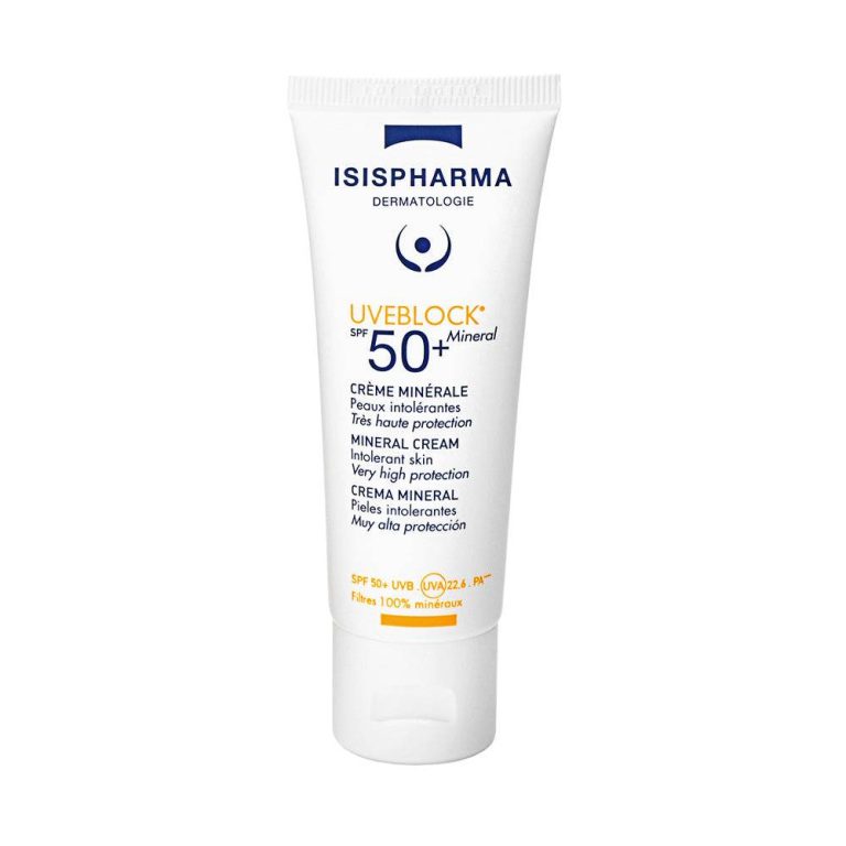 Isispharma Uveblock Crème Minérale Invisible SPF50+ 40ml - Protection Solaire Minérale Invisible