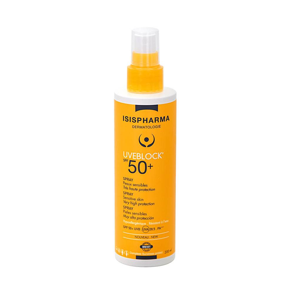 Isispharma Uveblock Spray Family SPF50+ 200ml - Protection Solaire Familiale Très Haute Isispharma Uveblock Spray Family SPF50+ 200ml - Protection Solaire Familiale Très Haute
