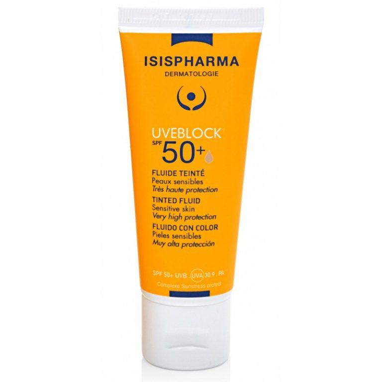Isispharma Uveblock SPF50+ Fluide Teinte Medium 40ml