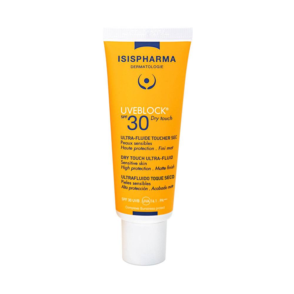 Isispharma Uveblock Ultra-Fluide Touché Sec SPF30 40ml - Protection Solaire Fluide Matifiante Isispharma Uveblock Ultra-Fluide Touché Sec SPF30 40ml - Protection Solaire Fluide Matifiante