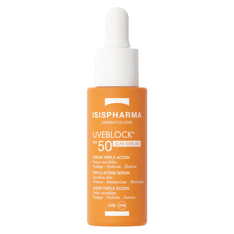 ISISPHARMA Uveblock SPF 50+ Sun Serum 28ml Triple Action Protection Solaire