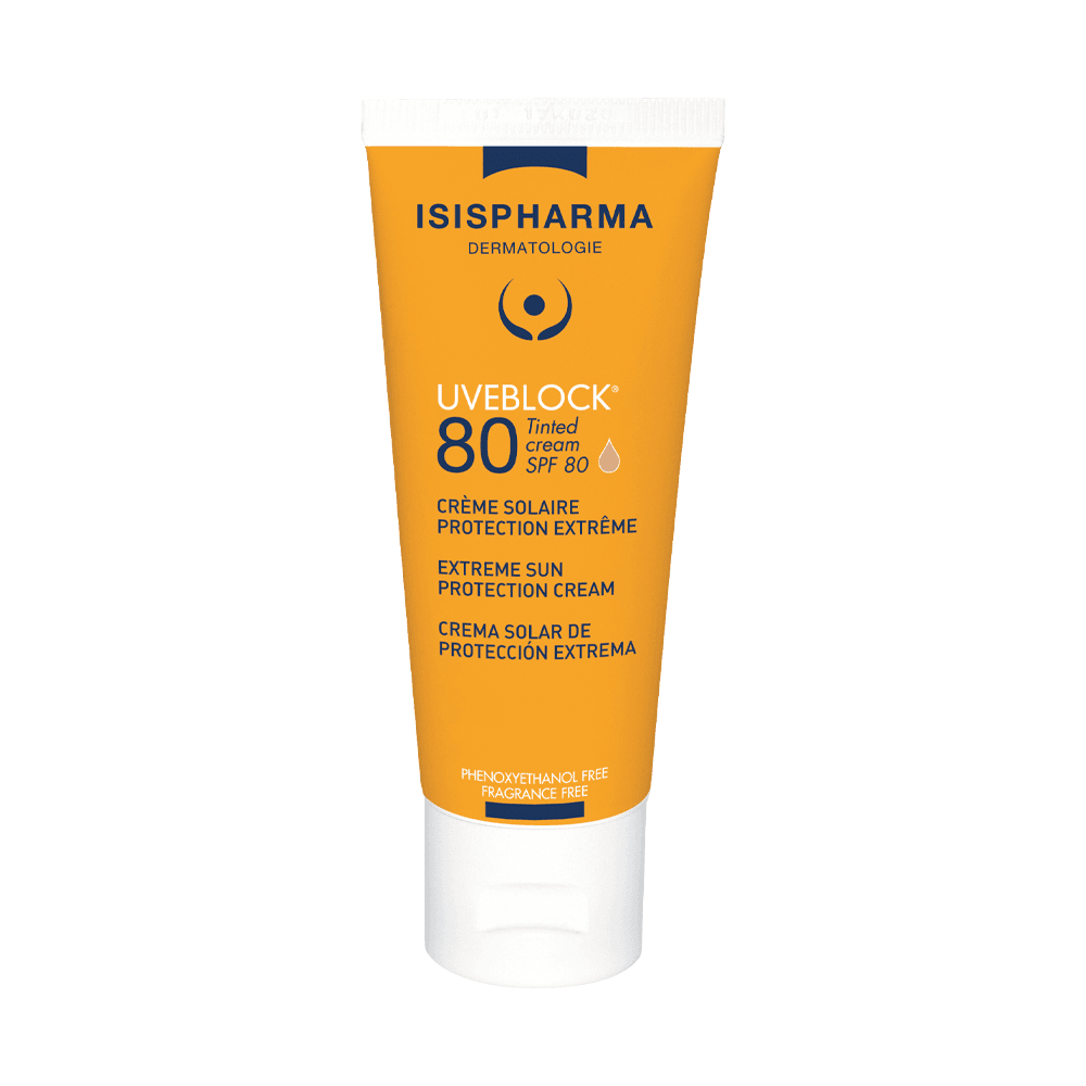 Isispharma Uveblock Cream Teinté SPF80 40ml - Protection Solaire Teintée Ultra Haute Isispharma Uveblock Cream Teinté SPF80 40ml - Protection Solaire Teintée Ultra Haute