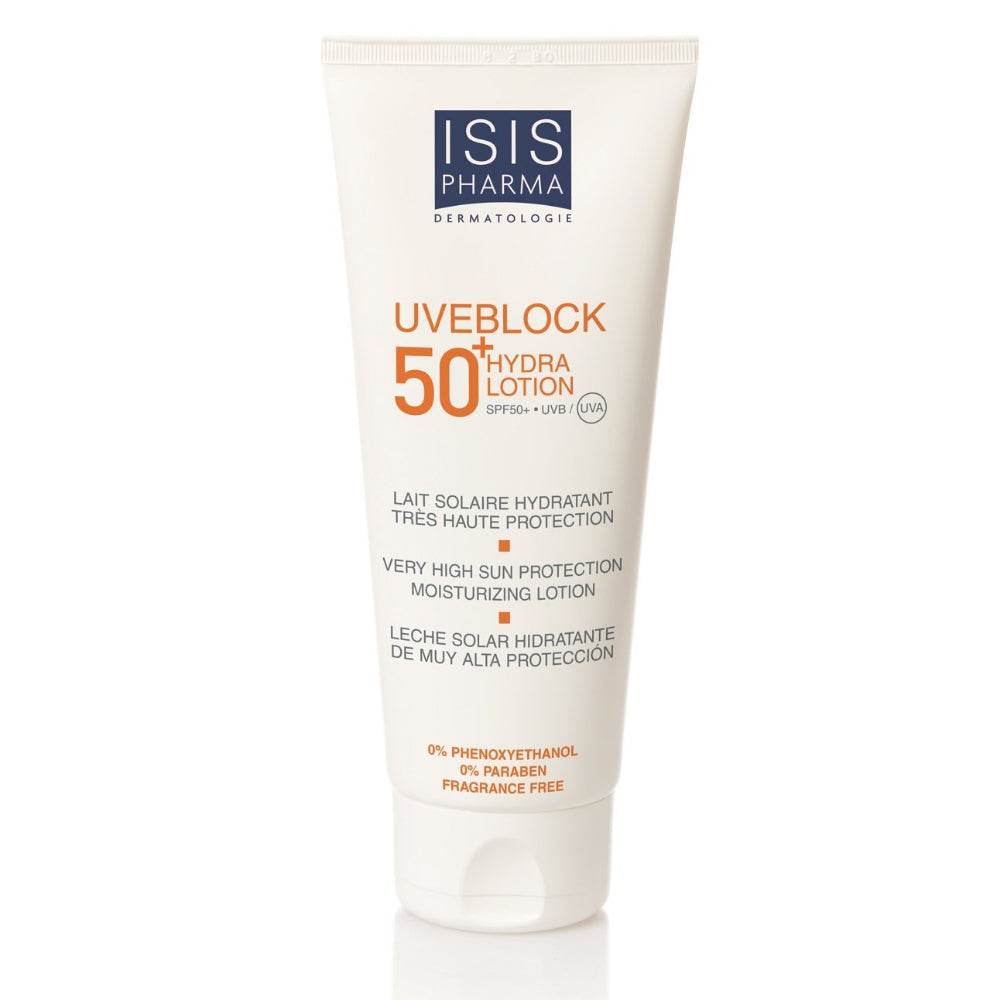 Isispharma Uveblock Hydra Lotion Crème Solaire SPF50+ 100ml Protection Hydratante Isispharma Uveblock Hydra Lotion Crème Solaire SPF50+ 100ml Protection Hydratante