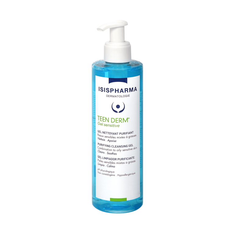 Isispharma Teen Derm Gel Sensitive - Nettoyant Doux Peaux Sensibles