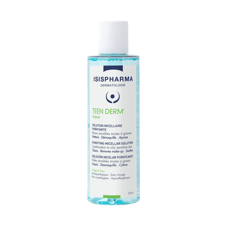 Isispharma Teen Derm Aqua Solution Micellaire Purifiante 200ml Nettoyant Jeunes Peaux