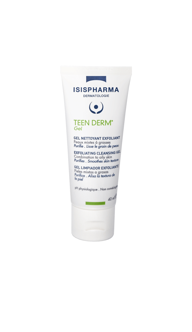 Isispharma Teen Derm Gel Nettoyant Exfoliant - Nettoyant Exfoliant Peaux Grasses