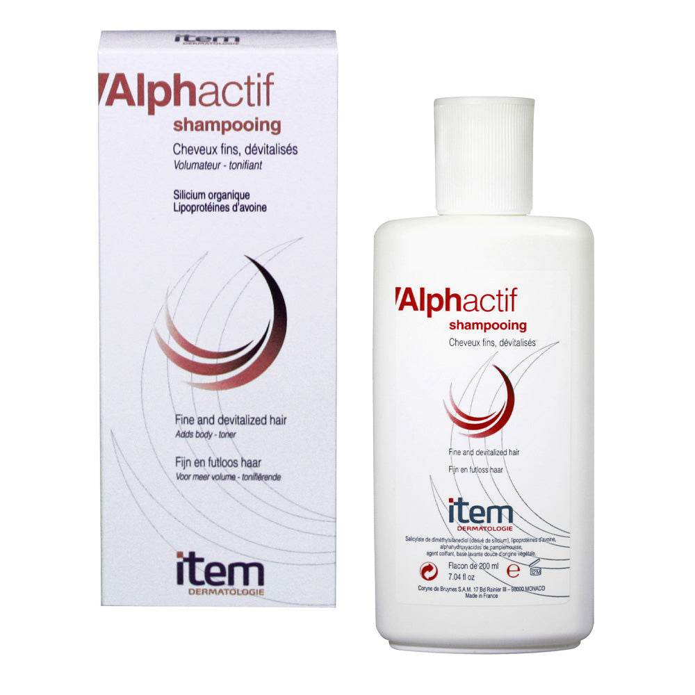 Item Alphactif Shampoing Cheveux Fins Dévitalisés 200ml Item Alphactif Shampoing Cheveux Fins Dévitalisés 200ml