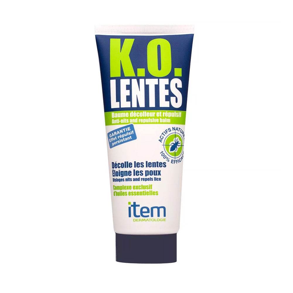 ITEM K.O Lentes Baume Décolleur Et Répulsif 100ml Après-Traitement Anti-Poux Décolle Lentes Protège ITEM K.O Lentes Baume Décolleur Et Répulsif 100ml Après-Traitement Anti-Poux Décolle Lentes Protège