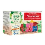JARDIN BIO Infusion Circulation Sanguine 20 Sachets Tisane Bio Circulation Sanguine Jambes Légères Bien-être