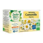 JARDIN BIO Infusion Camomille 20 Sachets Tisane Bio Apaisante Naturelle Bien-Être Relaxation