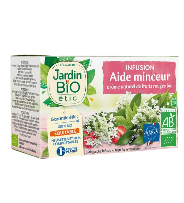 JARDIN BIO Infusion Aide Minceur 20 Sachets Tisane Bio Minceur Naturelle Métabolisme Drainage Bien-être JARDIN BIO Infusion Aide Minceur 20 Sachets Tisane Bio Minceur Naturelle Métabolisme Drainage Bien-être