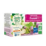 JARDIN BIO Infusion Transit Intestinal 20 Sachets Tisane Bio Digestion Naturelle Bien-Être Digestif