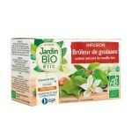 JARDIN BIO Infusion Brûleur de Graisses 20 Sachets Tisane Bio Minceur Naturelle Métabolisme