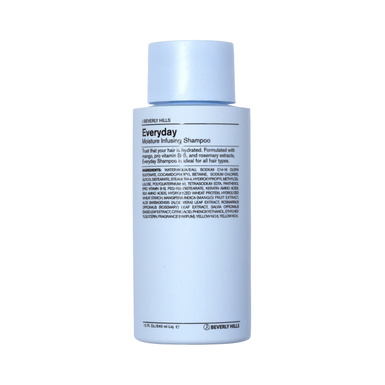J BEVERLY HILLS Everyday Moisture Shampooing 340ml Hydratation Quotidienne Cheveux Secs