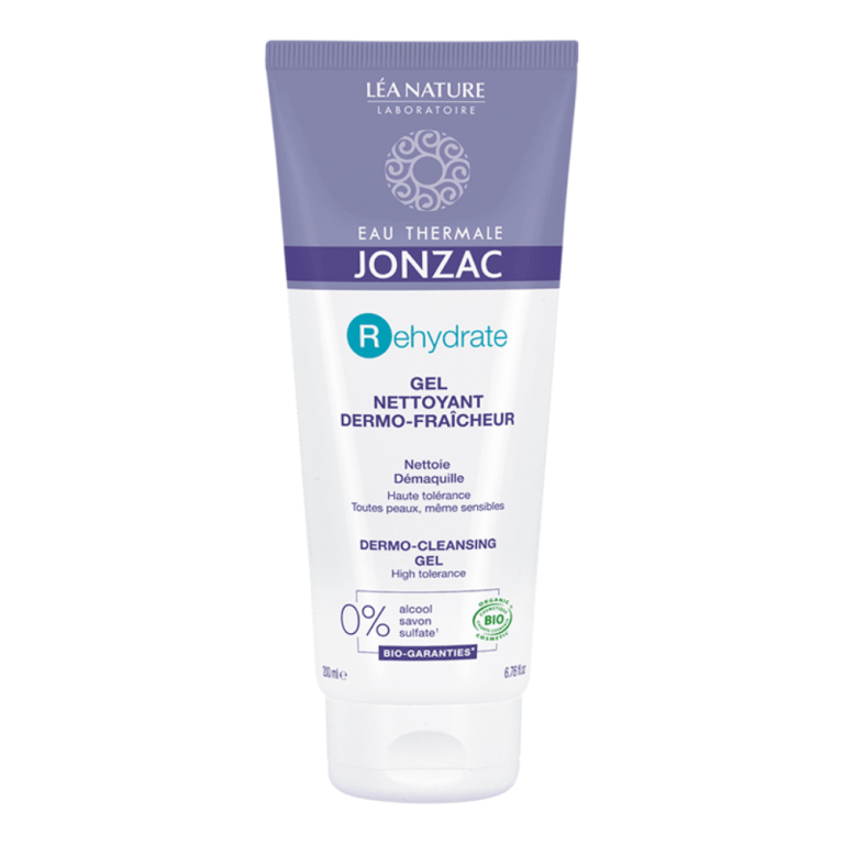 JONZAC Gel Nettoyant Dermo-Fraîcheur 200ml Nettoyant Visage Purifiant Rafraîchissant Peaux Sensibles