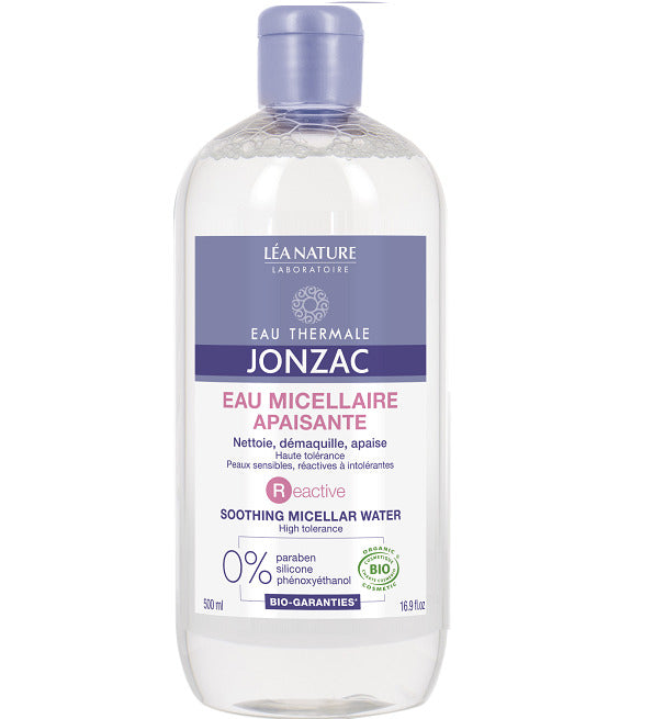 JONZAC Eau Micellaire Apaisante 500ml Démaquillant Nettoyant Visage Peaux Sensibles Sans Rinçage JONZAC Eau Micellaire Apaisante 500ml Démaquillant Nettoyant Visage Peaux Sensibles Sans Rinçage