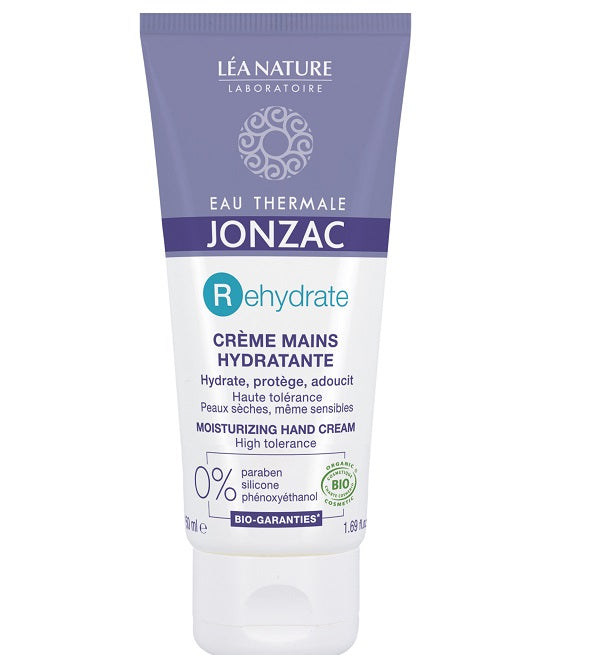 JONZAC Rehydrate Crème Mains Hydratante 50ml Nourrissante Protectrice Mains Sèches JONZAC Rehydrate Crème Mains Hydratante 50ml Nourrissante Protectrice Mains Sèches