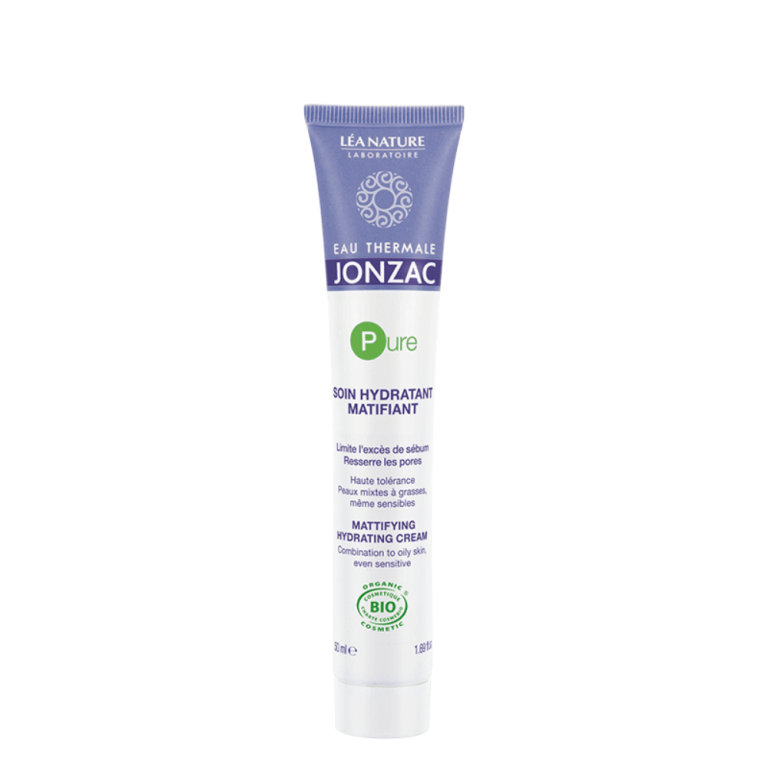 JONZAC Soin Hydratant Matifiant Pure 50ml Régulateur Sébum Peaux Mixtes Grasses
