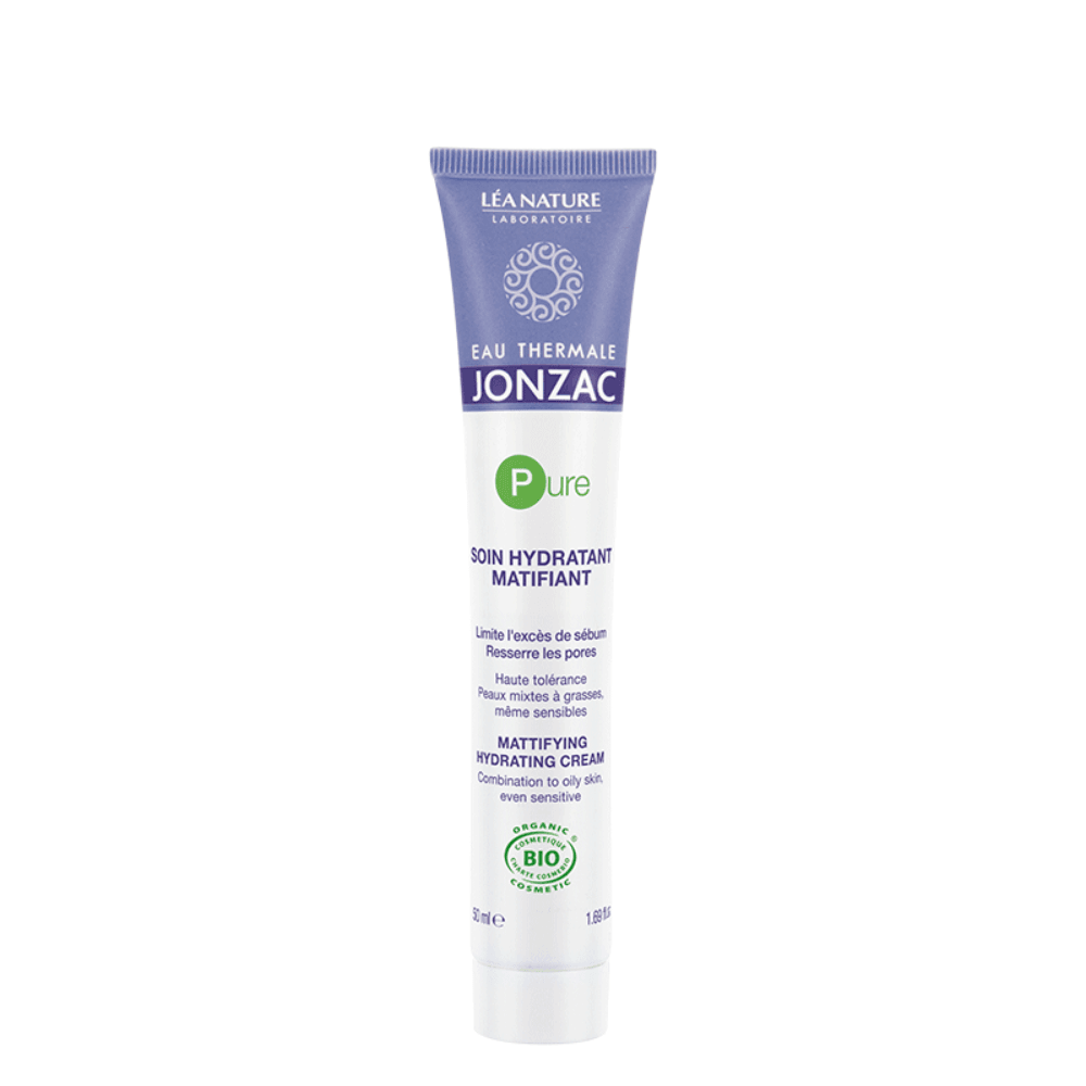 JONZAC Soin Hydratant Matifiant Pure 50ml Régulateur Sébum Peaux Mixtes Grasses JONZAC Soin Hydratant Matifiant Pure 50ml Régulateur Sébum Peaux Mixtes Grasses