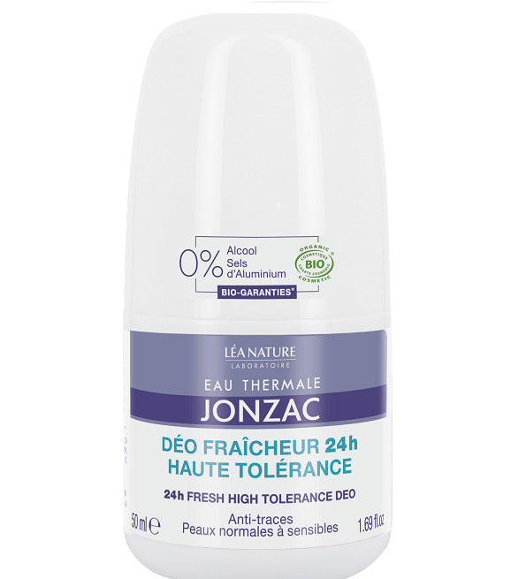 JONZAC Déo Fraîcheur Haute Tolérance 50ml Déodorant Roll-On Peaux Sensibles Sans Alcool JONZAC Déo Fraîcheur Haute Tolérance 50ml Déodorant Roll-On Peaux Sensibles Sans Alcool
