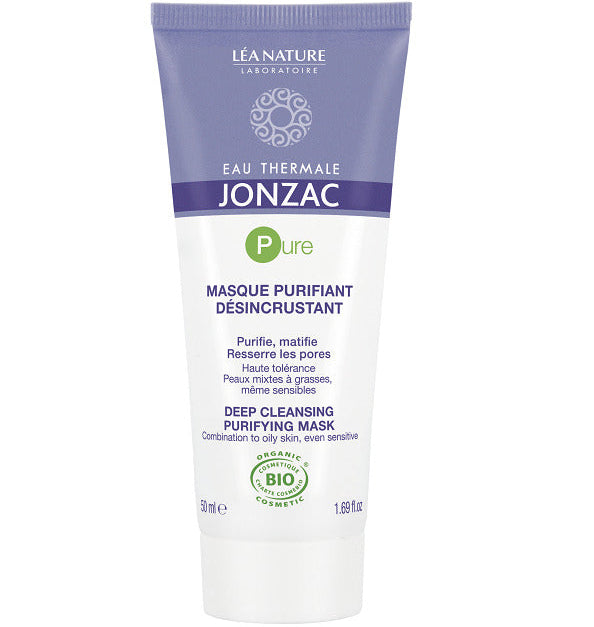 JONZAC Pure Masque Purifiant Désincrustant 50ml Matifiant Resserrant Pores Peaux Mixtes Grasses JONZAC Pure Masque Purifiant Désincrustant 50ml Matifiant Resserrant Pores Peaux Mixtes Grasses