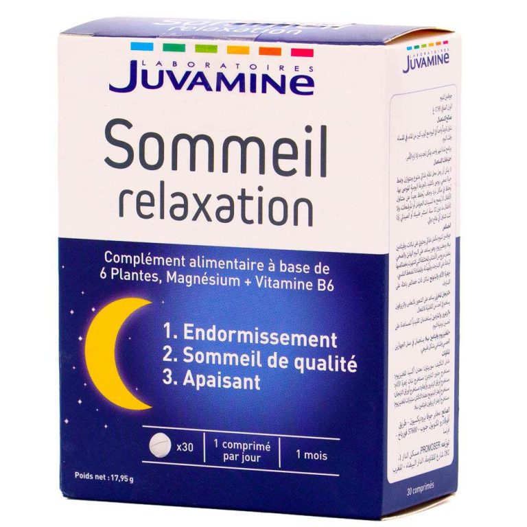JUVAMINE Sommeil Relaxation 30 Comprimés Mélatonine Passiflore Nuits Paisibles Endormissement Stress Naturel