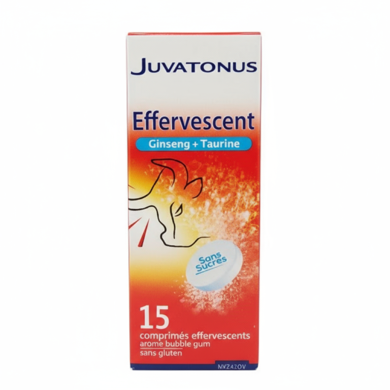 JUVATONUS Effervescent Taurine 15 Comprimés Énergie Vitalité Tonus