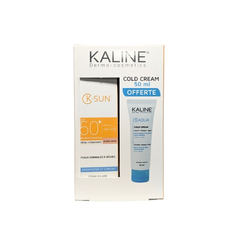 Kaline K-Sun Fluide Solaire Bonne Mine SPF50+ 50ml + Cold Cream 50ml Kaline K-Sun Fluide Solaire Bonne Mine SPF50+ 50ml + Cold Cream 50ml