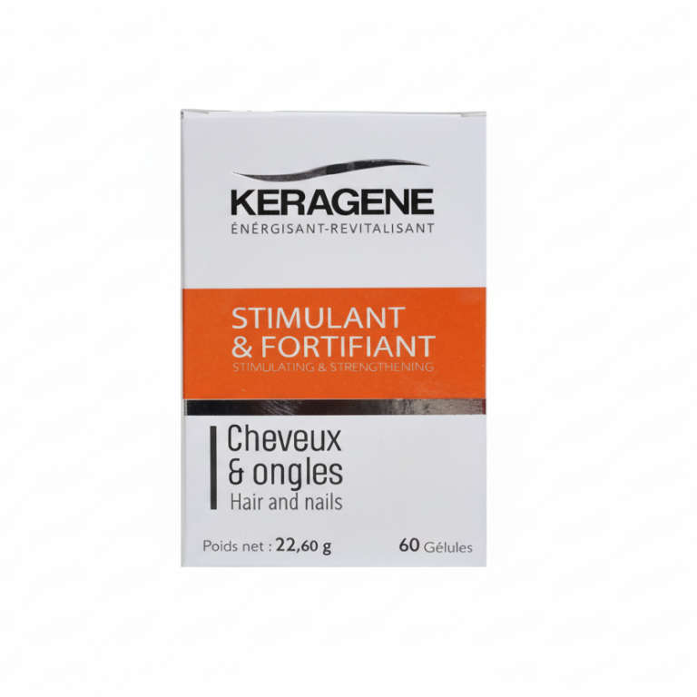 KERAGÈNE Stimulant Fortifiant 60 Gélules Cheveux Ongles Anti-Chute Repousse Énergisant Revitalisant