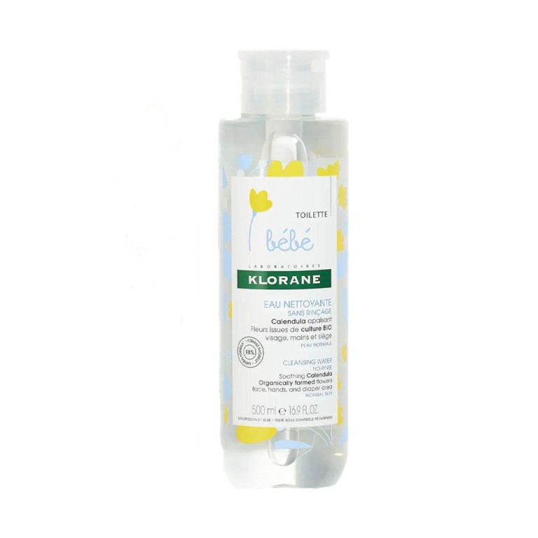 KLORANE Bébé Eau Nettoyante Au Calendula 500ml - Sans Rinçage