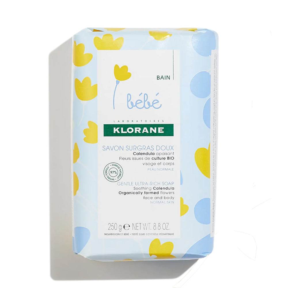 KLORANE Bébé Savon Surgras Doux au Calendula 250g - Dès la Naissance KLORANE Bébé Savon Surgras Doux au Calendula 250g - Dès la Naissance