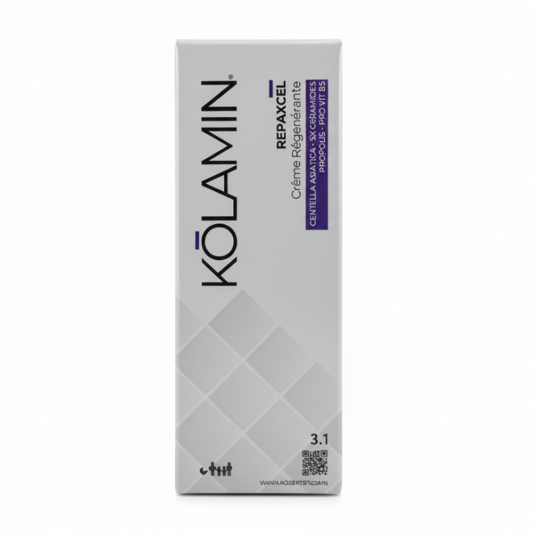 KOLAMIN Repaxcel Crème Régénérante 50ml Réparation Intense Cicatrisation Peaux Abîmées