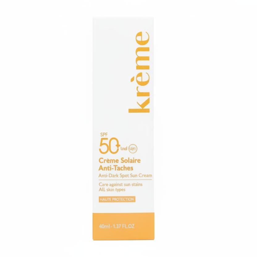 KRÈME Crème Solaire Anti-Taches 50ml SPF50+ Protection Haute Dépigmentante Uniformisante KRÈME Crème Solaire Anti-Taches 50ml SPF50+ Protection Haute Dépigmentante Uniformisante