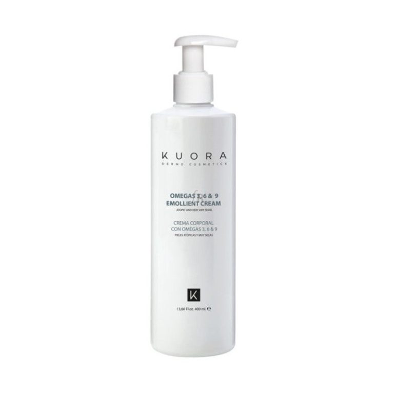 Kuora Creme Emolliente Omega 3 6 et 9 Peaux Sensibles Secs et