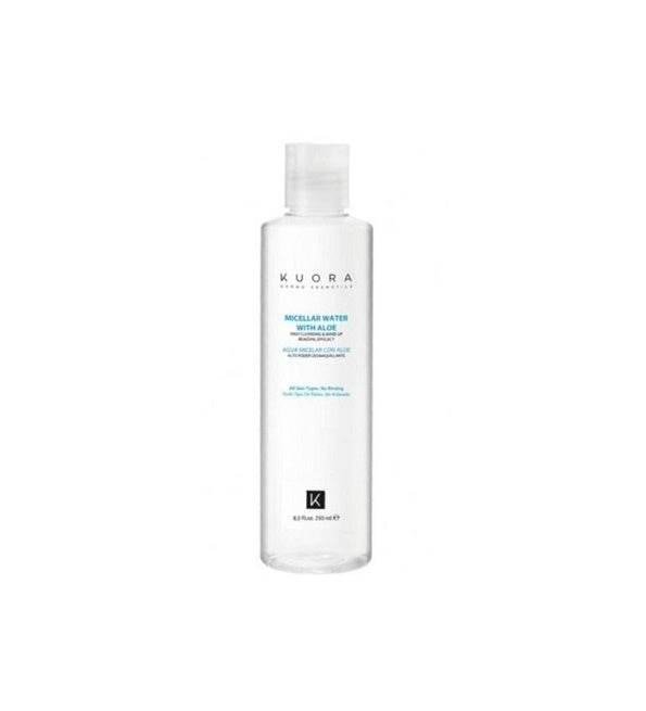 KUORA EAU MICELLAIRE NETTOYANTE À L’ALOE VERA 250ML KUORA EAU MICELLAIRE NETTOYANTE À L’ALOE VERA 250ML