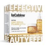 LACABINE Pack Routine 24K Gold Flash Sérum 30ml + Crème 15ml Coffret Éclat Or Pur Anti-Âge Hydratation Tous Types de Peaux