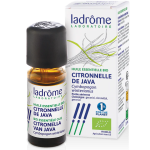 LADROME Huile Essentielle Citronnelle de Java 10ml Huile Essentielle Pure Naturelle Aromathérapie Répulsive Anti-Moustiques