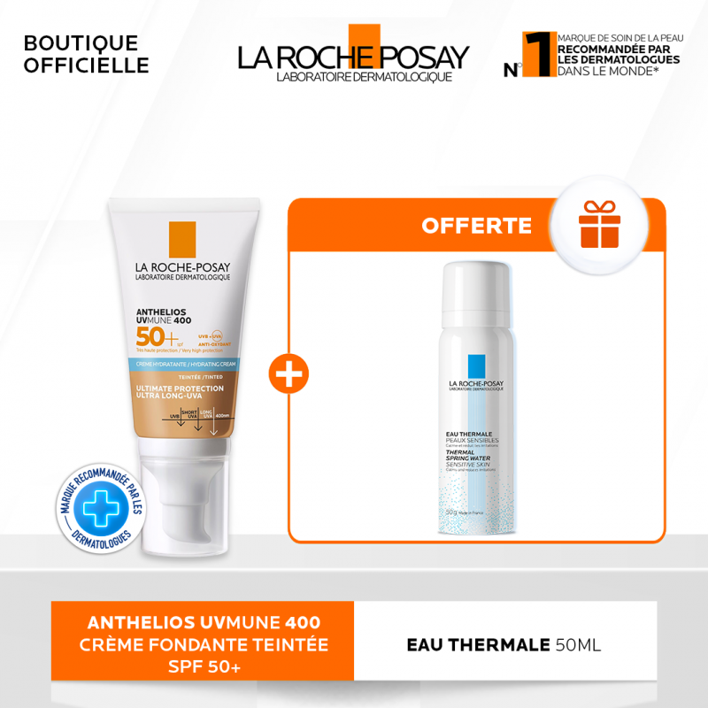 La Roche-Posay Offre Anthelios UVMUNE 400 Crème Solaire Teintée La Roche-Posay Offre Anthelios UVMUNE 400 Crème Solaire Teintée