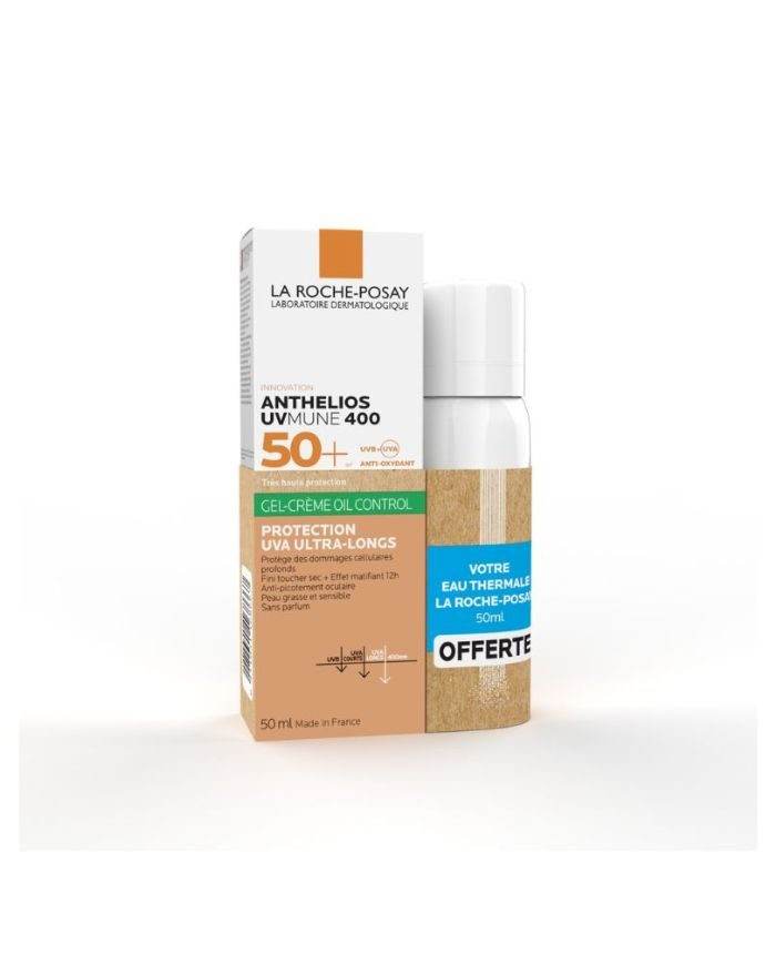 La Roche Posay Anthelios UVMUNE 400 Oil Control Gel-Crème SPF50+ Invisible 50ml= EAU THERMALE 50ML OFFERTE La Roche Posay Anthelios UVMUNE 400 Oil Control Gel-Crème SPF50+ Invisible 50ml= EAU THERMALE 50ML OFFERTE
