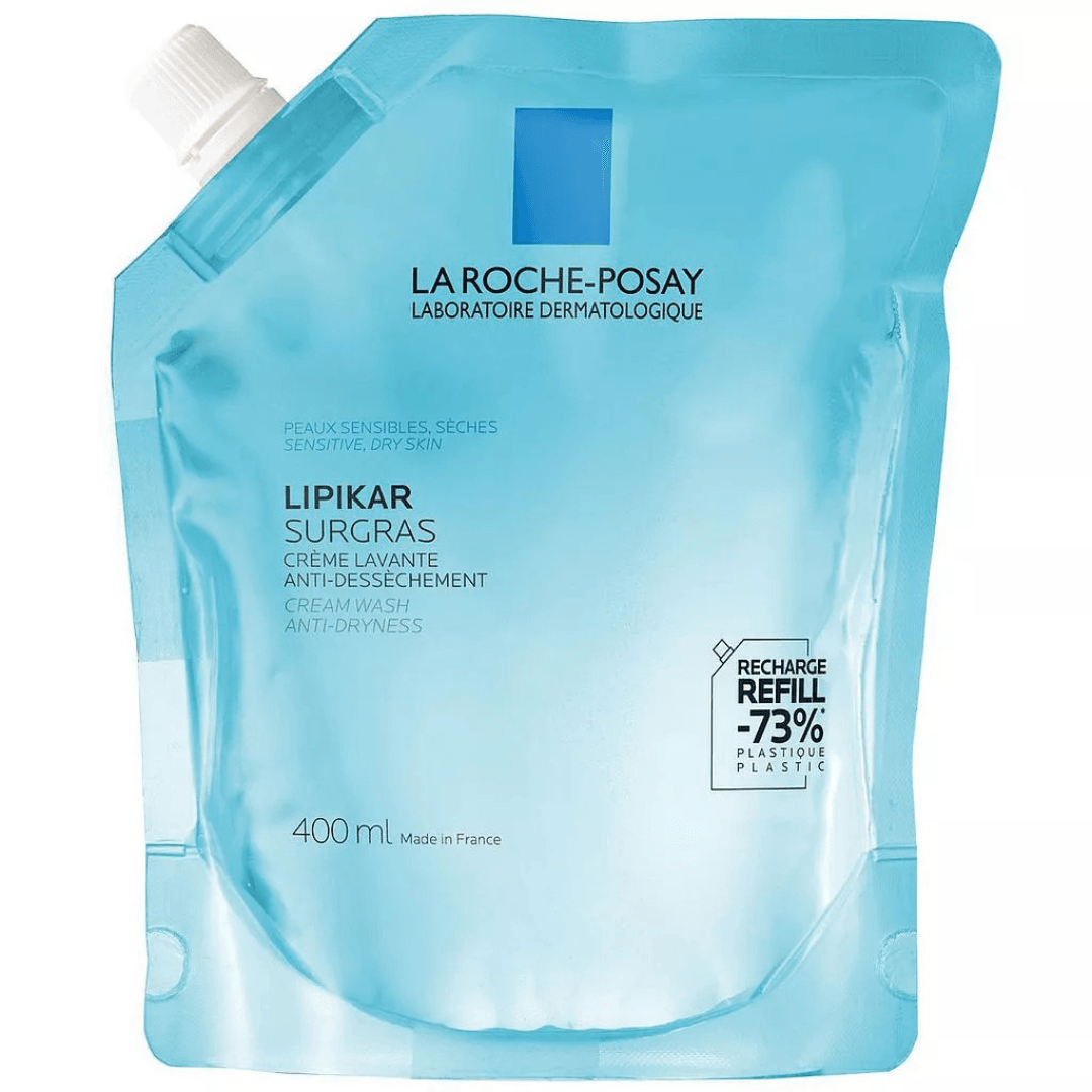 La Roche-Posay Lipikar Surgras Crème Lavante Recharge Nettoyant Peaux Sèches 400 ml La Roche-Posay Lipikar Surgras Crème Lavante Recharge Nettoyant Peaux Sèches 400 ml