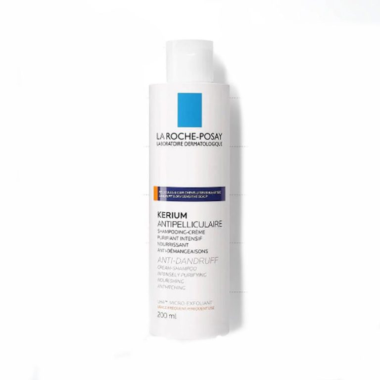 La Roche-Posay Kerium Pellicules Sèches Shampooing-Crème Micro-Exfoliant LHA Cuir Chevelu 200ml