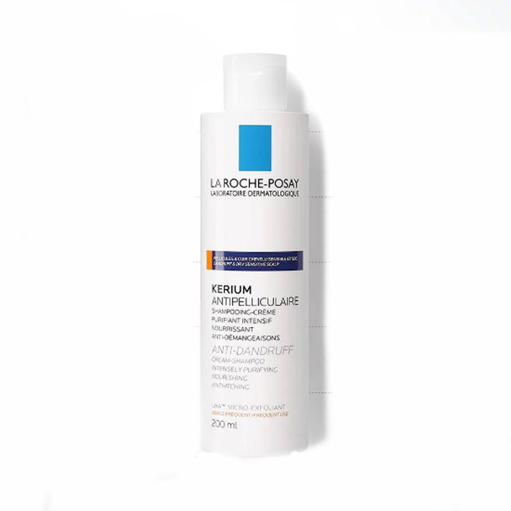 La Roche-Posay Kerium Pellicules Sèches Shampooing-Crème Micro-Exfoliant LHA Cuir Chevelu 200ml La Roche-Posay Kerium Pellicules Sèches Shampooing-Crème Micro-Exfoliant LHA Cuir Chevelu 200ml