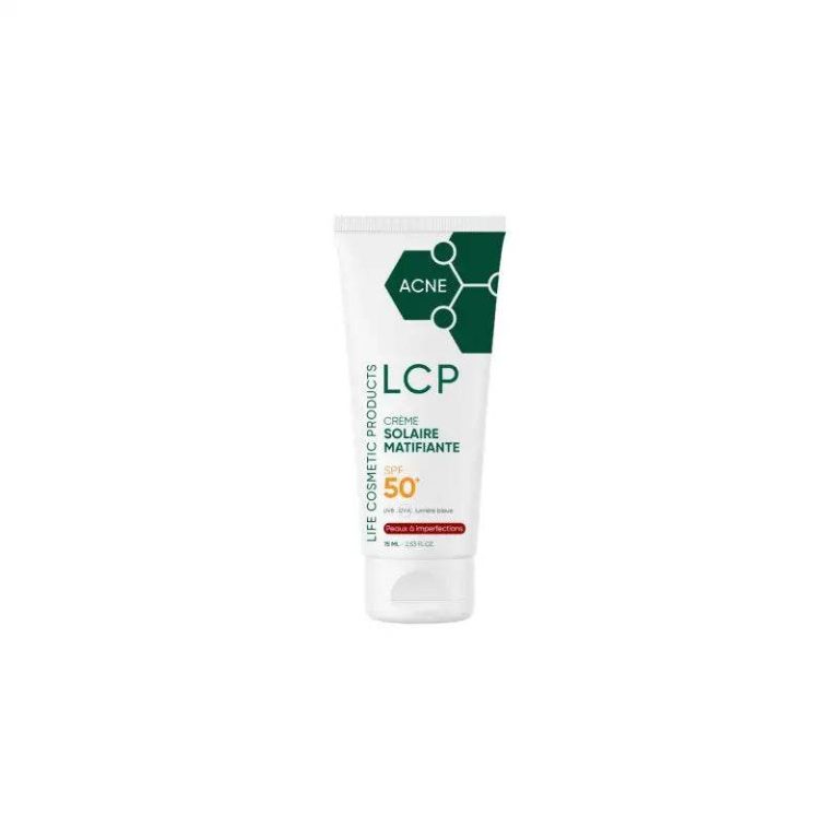 LCP Acné Crème Solaire Matifiante SPF50+ 75ml Crème Solaire Anti-Imperfections Peaux Grasses
