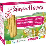 LE PAIN DES FLEURS Multi-Céréales 150g Galettes Croustillantes Bio Sans Gluten Vegan Petit-Déjeuner Sain