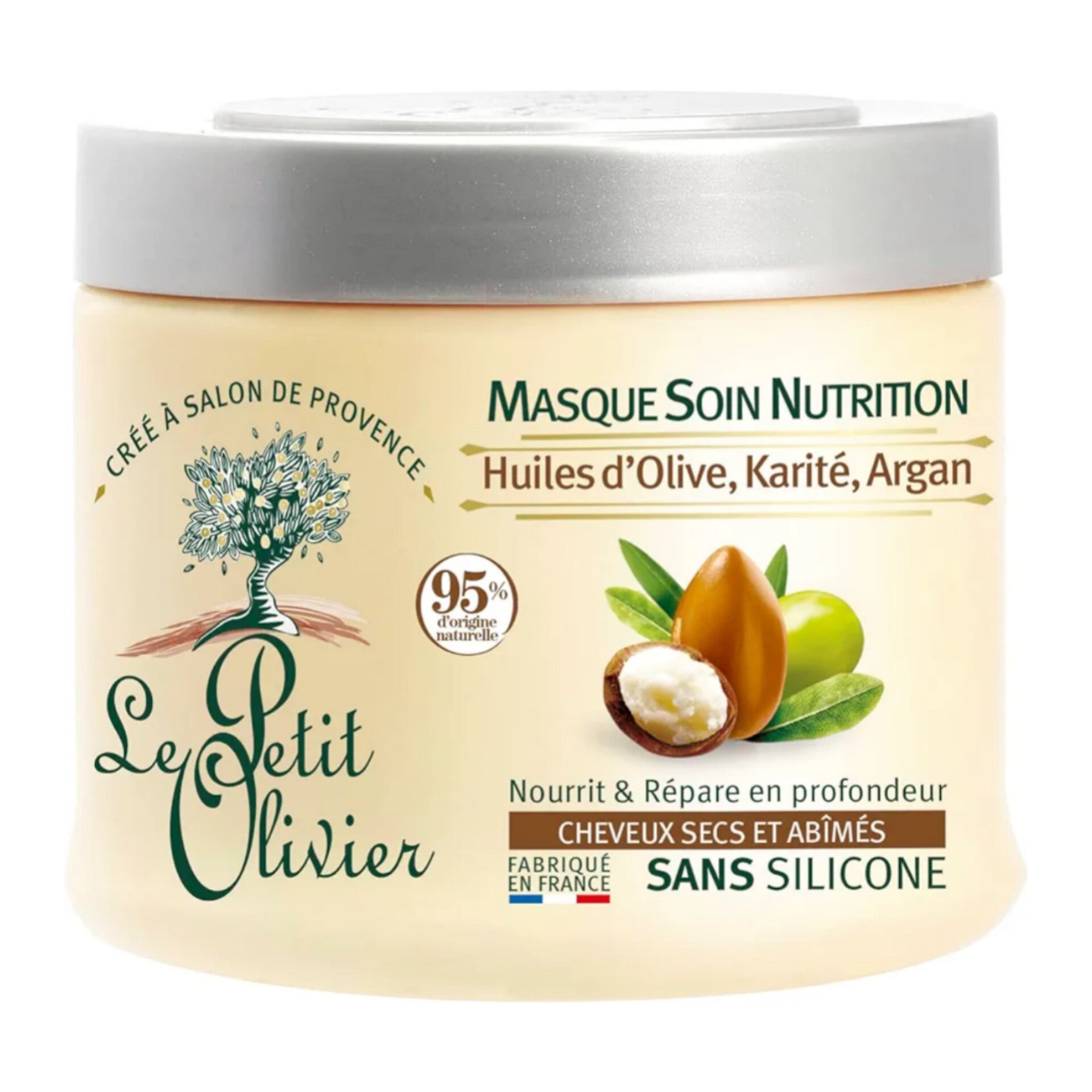 LE PETIT OLIVIER - Masque Nutrition Huiles d’olives Karité et Argan - 330ml LE PETIT OLIVIER - Masque Nutrition Huiles d’olives Karité et Argan - 330ml