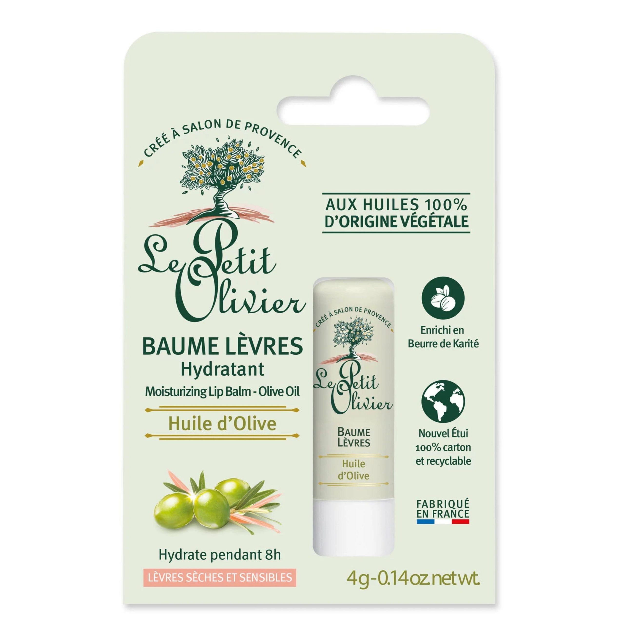 LE PETIT OLIVIER - Baume Lèvres Réparateur Huile d’Olive - 4g LE PETIT OLIVIER - Baume Lèvres Réparateur Huile d’Olive - 4g